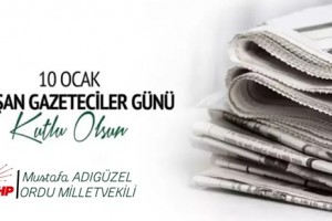 10 Ocak Gazeteciler Günü Kutlu Olsun